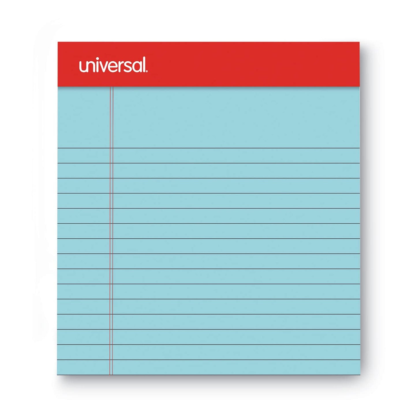 Colored perforated note pads, 5 x 8, blue, 50 sheets