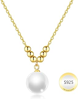 Sterling Silver Pearl Necklace for Women