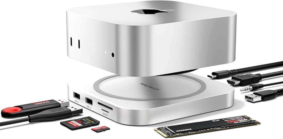 Mac mini M4 Dock with SSD Enclosure and 4K HDMI