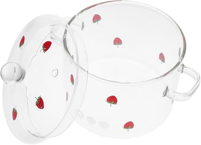 Glass Dual Handle Cooking Pot Lid for Soup and Stews