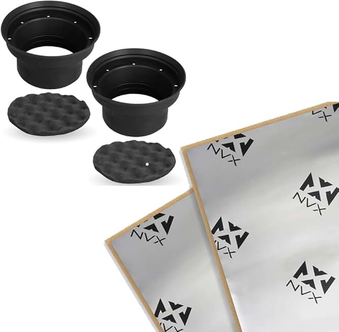 5.25-inch Speaker Baffle and Sound Deadening Kit