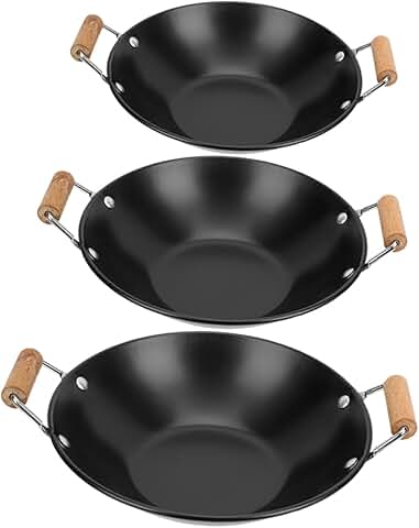 3-piece flat bottom pot and lid set for easy cleaning
