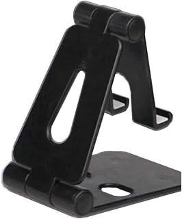 Foldable Phone Stand for Desk, Adjustable, Black