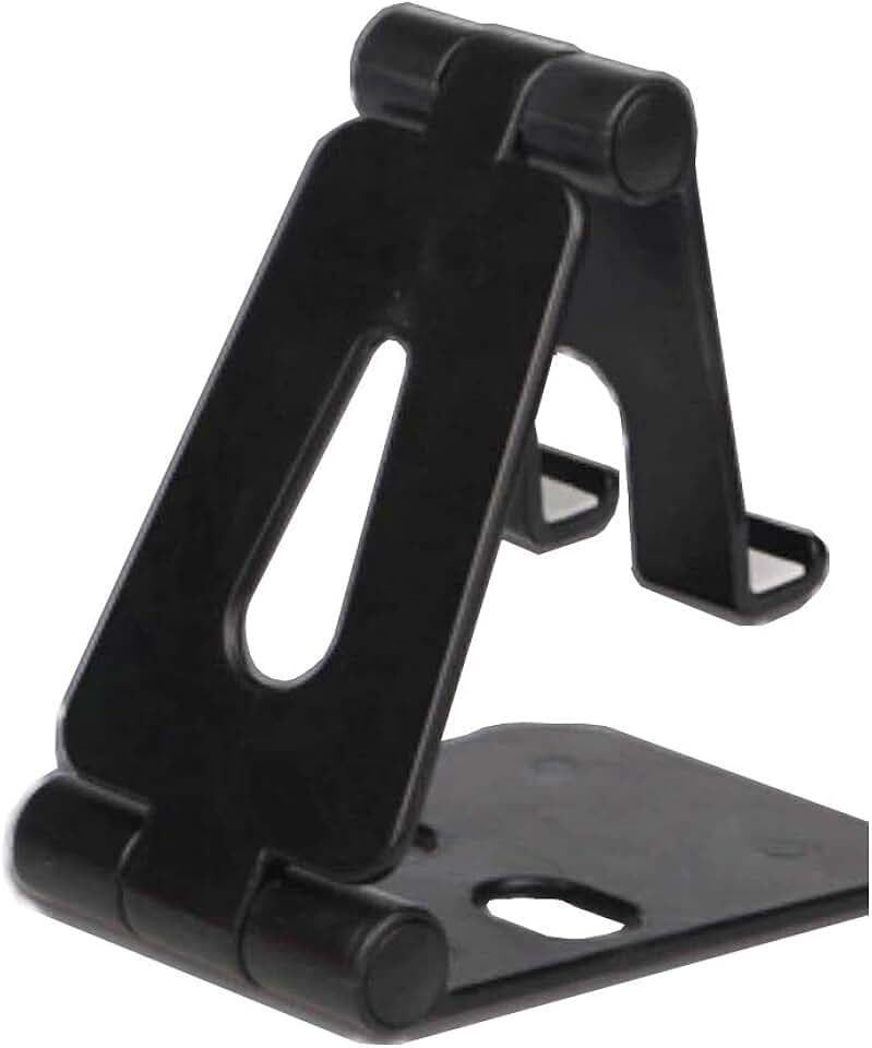 Foldable Phone Stand for Desk, Adjustable, Black