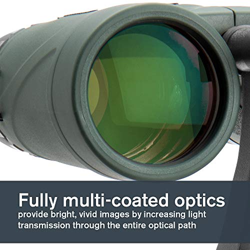 '- Nature DX 8x42 Binoculars - Outdoor and Birding Binocular - Fully Multi-coated with BaK-4 Prisms - Rubber Armored - Fog & Waterproof Binoculars - Top Pick Optics