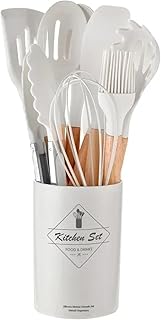 Set of 12 food-grade silicone kitchen utensils