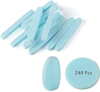 Compressed Facial Sponge Pack of 240 for Makeup Removal and Cleansing