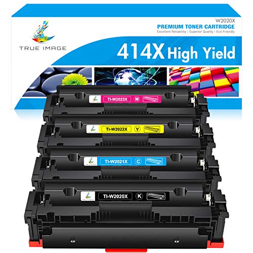Compatible HP 414X toner cartridge 4-pack for color printers