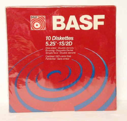 10 Diskettes 5.25" 1S/2D One Sided Double Density