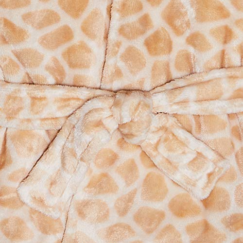 Uni   Plush Animal Face Robe, Giraffe, One Size, 0-9 Months