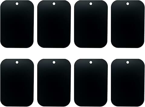 8 Pack Metal Plates for Magnetic Phone Mounts