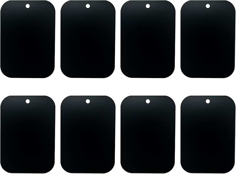 8 Pack Metal Plates for Magnetic Phone Mounts
