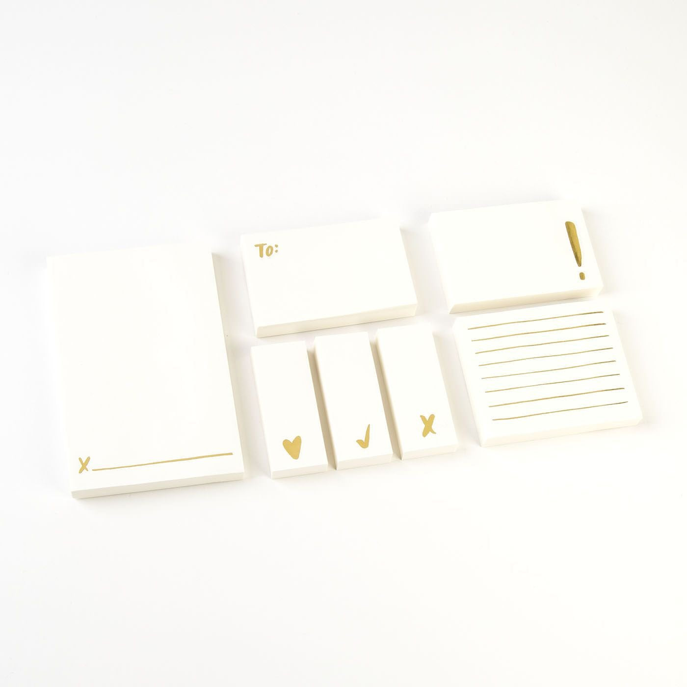 Women's Flamingo Dot Gold Sticky Note Set