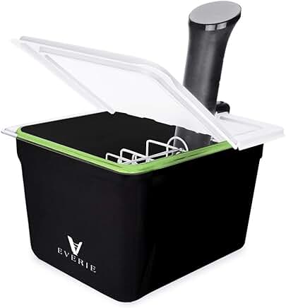 12 Quart Sous Vide Container with Lid, Rack, and Insulation Sleeve