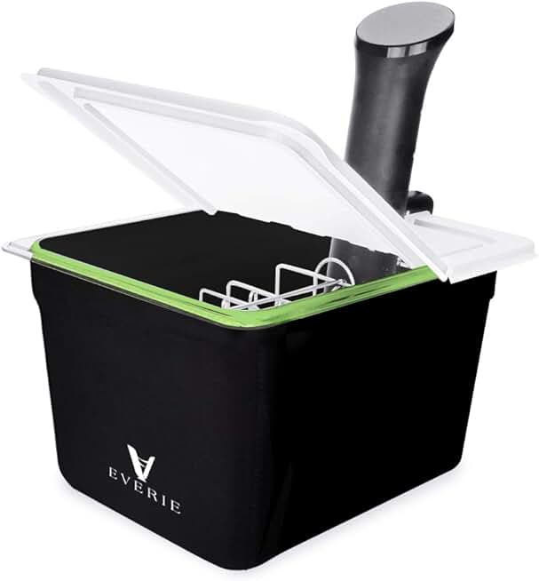 12 Quart Sous Vide Container with Lid, Rack, and Insulation Sleeve