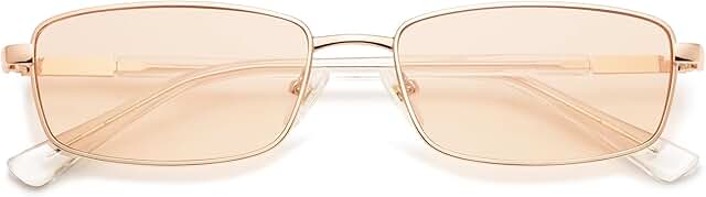 Retro Y2k Narrow Rectangle Sunglasses for Women and Men