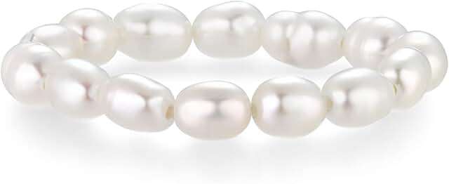 Adjustable Pearl Beaded Stackable Ring for Women