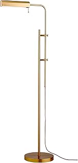 Adjustable Brass Floor Lamp for Reading and Work