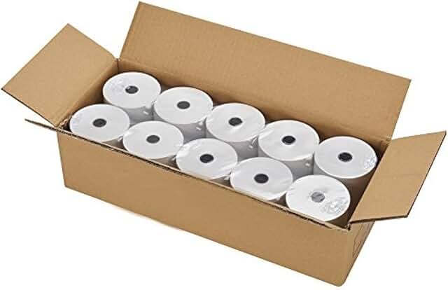 Thermal Receipt Paper Rolls, 3-1/8 x 230 ft, 10 rolls