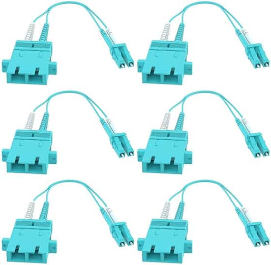 SC Female to LC Male Duplex Adapter 6-Pack