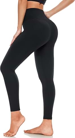 Three Pack High Waist Full Length Black Yoga Pants