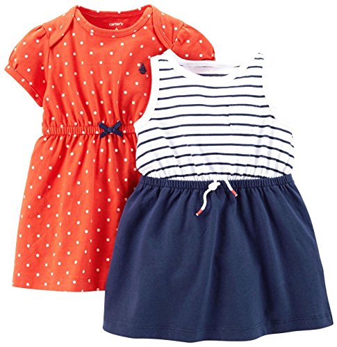 Baby Girls' 2 Pack Dresses (Baby) - Red-