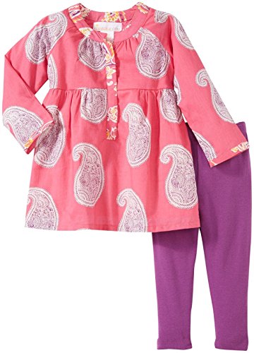 Baby Girls' Muni Big Paisley 2 Piece Set (Baby) - Pink - 3-6 Months