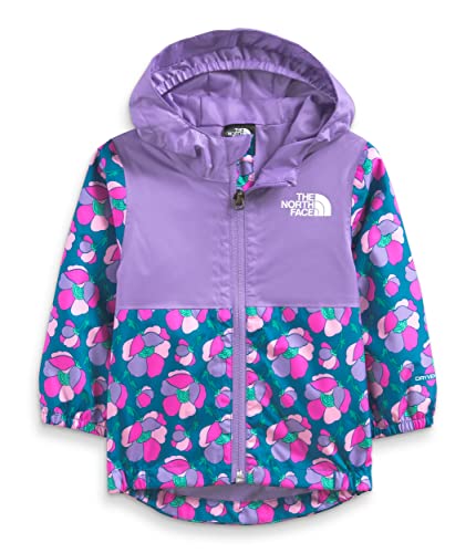 Infant Zipline Waterproof Rain Jacket, Banff Blue Mountain Floral Print, 6M