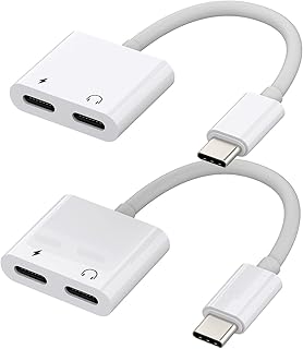 Dual USB-C Headphone Adapter 2 Pack