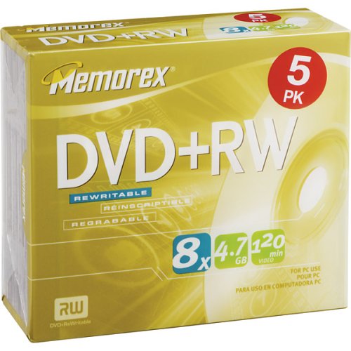 DVD+RW 4.7GB 5PK 8X Hang (32025517)