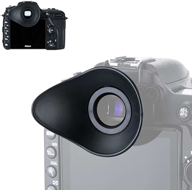 Oval Eyecup for Nikon DSLR Cameras with Rotatable Design
