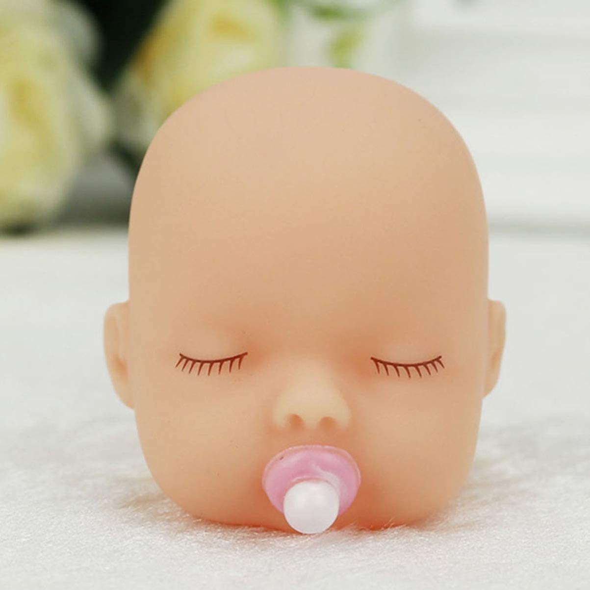 10 Silicone Baby Doll Heads for DIY Accessories