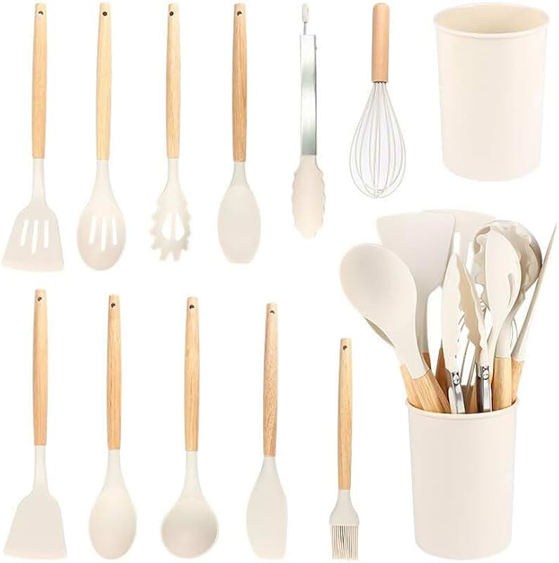 8-Piece Silicone Cooking Utensil Set with Stockpot