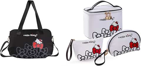 Large Waterproof Travel Makeup and Toiletry Bag Set