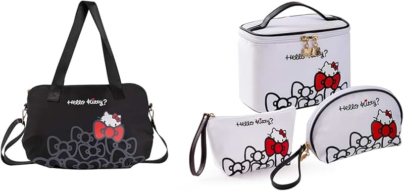Large Waterproof Travel Makeup and Toiletry Bag Set