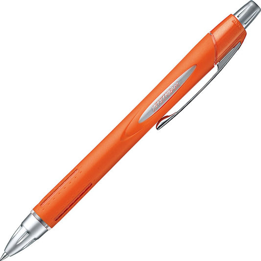Orange and silver 0.7mm ballpoint pen