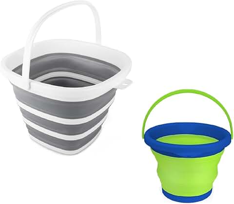 10L Collapsible Silicone Bucket for Cleaning and Water Storage