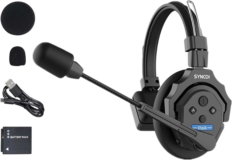 Wireless Headset with Microphone for Stage and Shoot