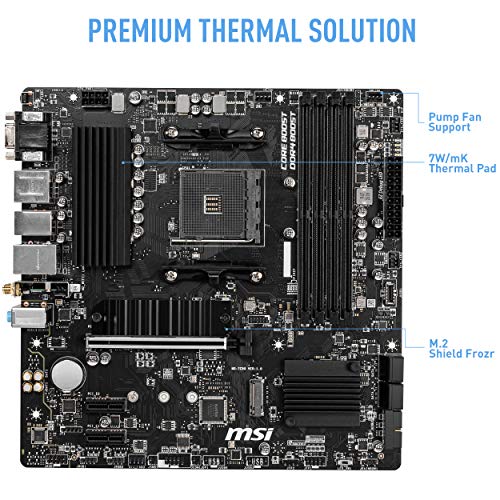 B550M PRO-VDH WiFi ProSeries Motherboard (AMD AM4, DDR4, PCIe 4.0, SATA 6Gb/s, M.2, USB 3.2 Gen 1, Wi-Fi, D-SUB/HDMI/DP, Micro-ATX)