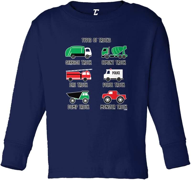 Types of Trucks Garbage Monster Fire Infant/Toddler T-Shirt