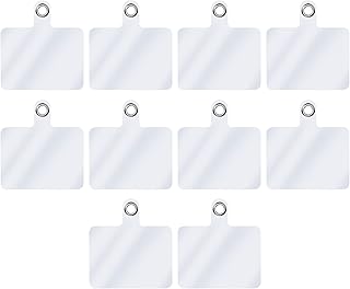 10 Pack Clear Phone Tether Tabs for Safety and Drop Protection