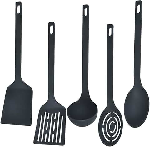Non-stick Kitchen Utensil Set with Scoop Ladle and Spoon