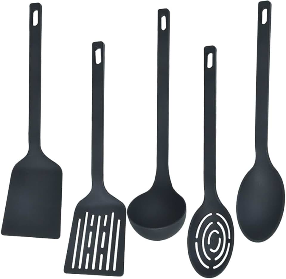 Non-stick Kitchen Utensil Set with Scoop Ladle and Spoon