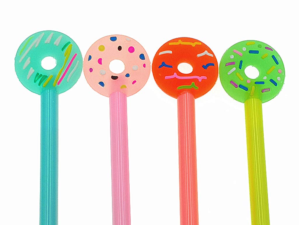 12-piece set of colorful donut-style gel pens