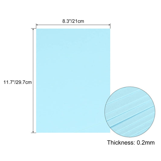 Light Blue Cardstock Scrapbook Paper Pack - 10 Sheets