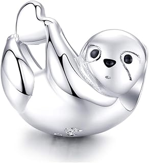 Sterling Silver Sloth Charm for Bracelets