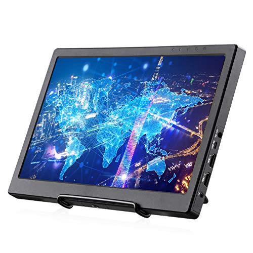 Portable Monitor 13.3 Inch IPS 1920X1080 Dual HDMI Port FHD Gaming Monitor Raspberry Pi Display with Speakers for Raspberry Pi PS4 WiiU Xbox One S Windows 7/8/10