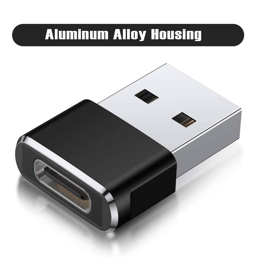 USB C Female to USB A Male Adapter 2Pack,Type C Charger Power Adapter for iPhone 11 12 13 Mini Pro Max,Airpods,iPad Air 4 5,Samsung Galaxy Note 10 20 S20 S21 FE Plus Ultra,Google Pixel 6