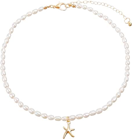 Natural Freshwater Pearl Choker Necklace for Women
