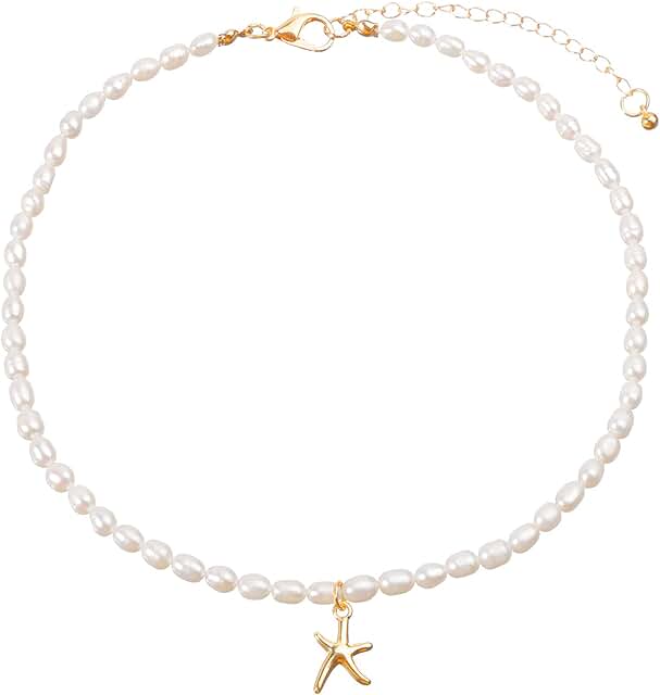 Natural Freshwater Pearl Choker Necklace for Women